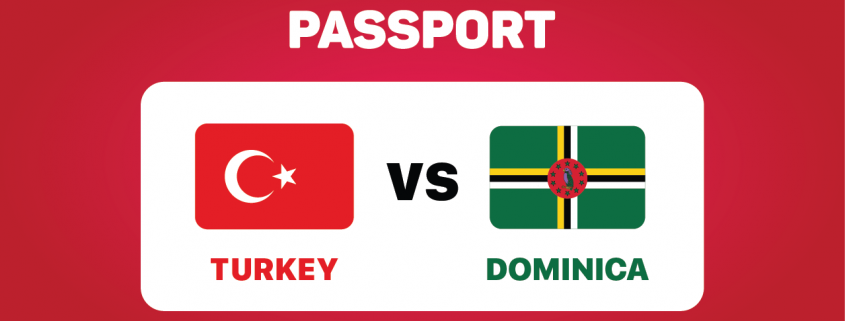 مقایسه پاسپورت دومینیکا و ترکیه